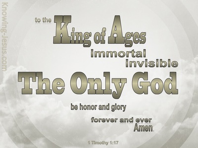 1 Timothy 1:17 King Of The Ages (gray)